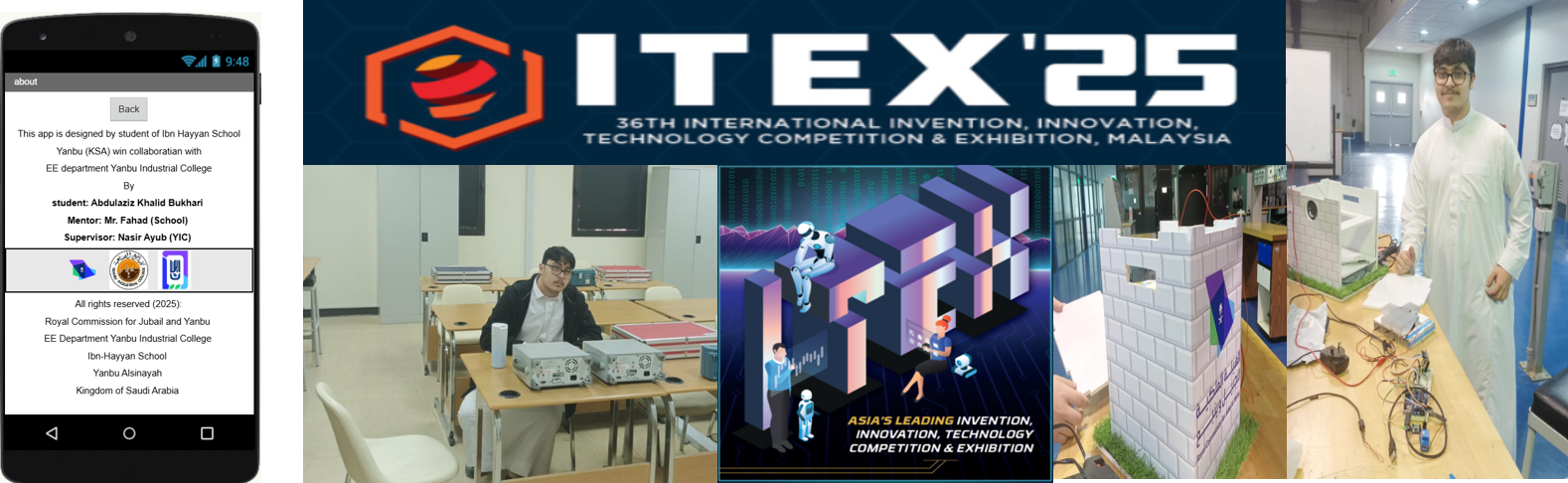 الإشراف على طلاب المرحلة الثانوية في مسابقة ITEX 2025 (ماليزيا) الإشراف على طلاب المرحلة الثانوية في مسابقة ITEX 2025 (ماليزيا)